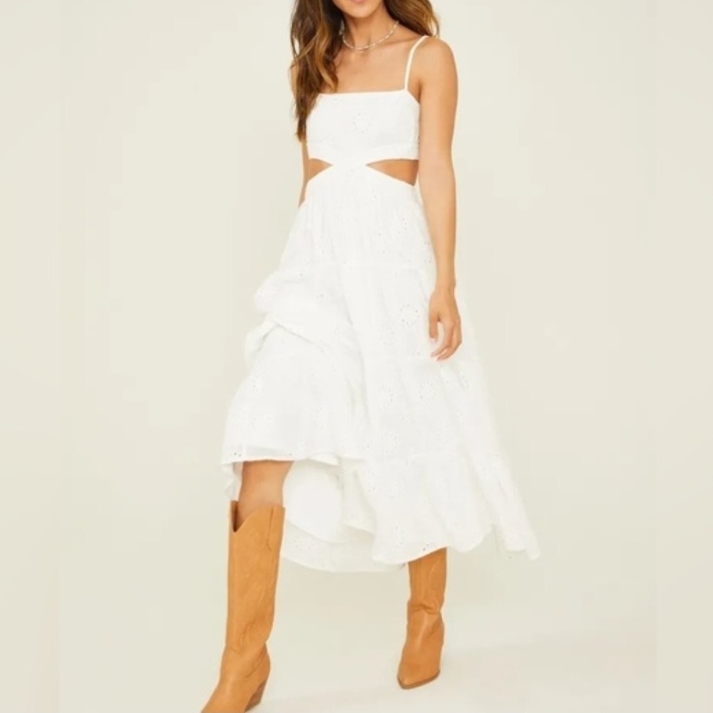 Altar'd State White Cline Dress